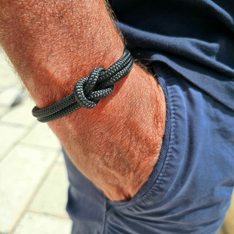 CAPTAIN 4mm Nautical Clasp Bracelet - Turquoise