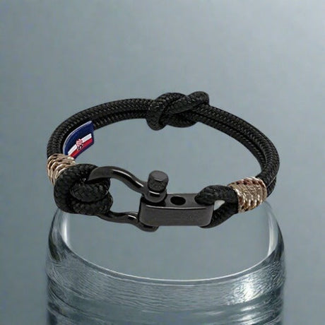 CAPTAIN Black Shackle Bracelet - Camo