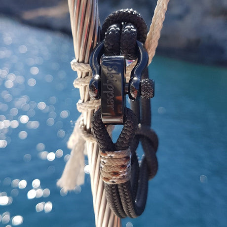 CAPTAIN Black Shackle Bracelet - Camo