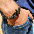 CAPTAIN Black Shackle Bracelet - Military