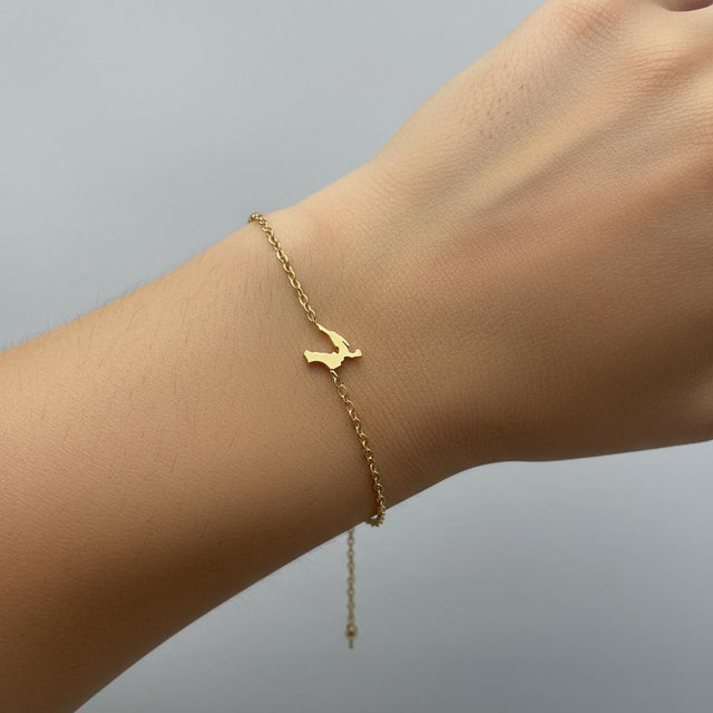 CHARMED MINI bracelet Croatia map