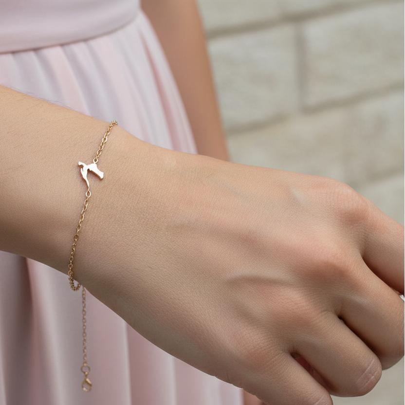 CHARMED MINI bracelet Croatia map