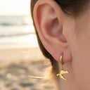 CHARMED MINI huggie earrings for kids - Croatia map