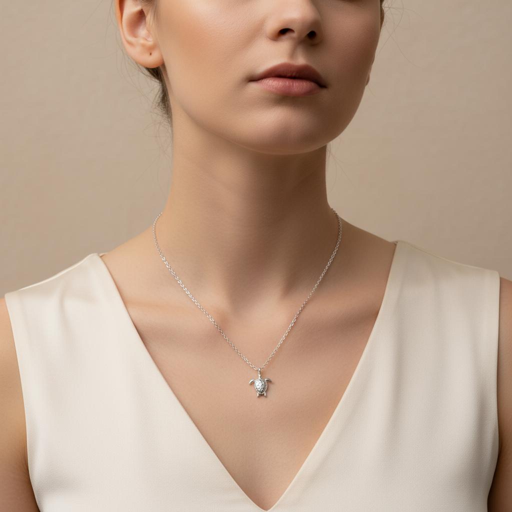 CHARMED MINI necklace sea turtle pendant