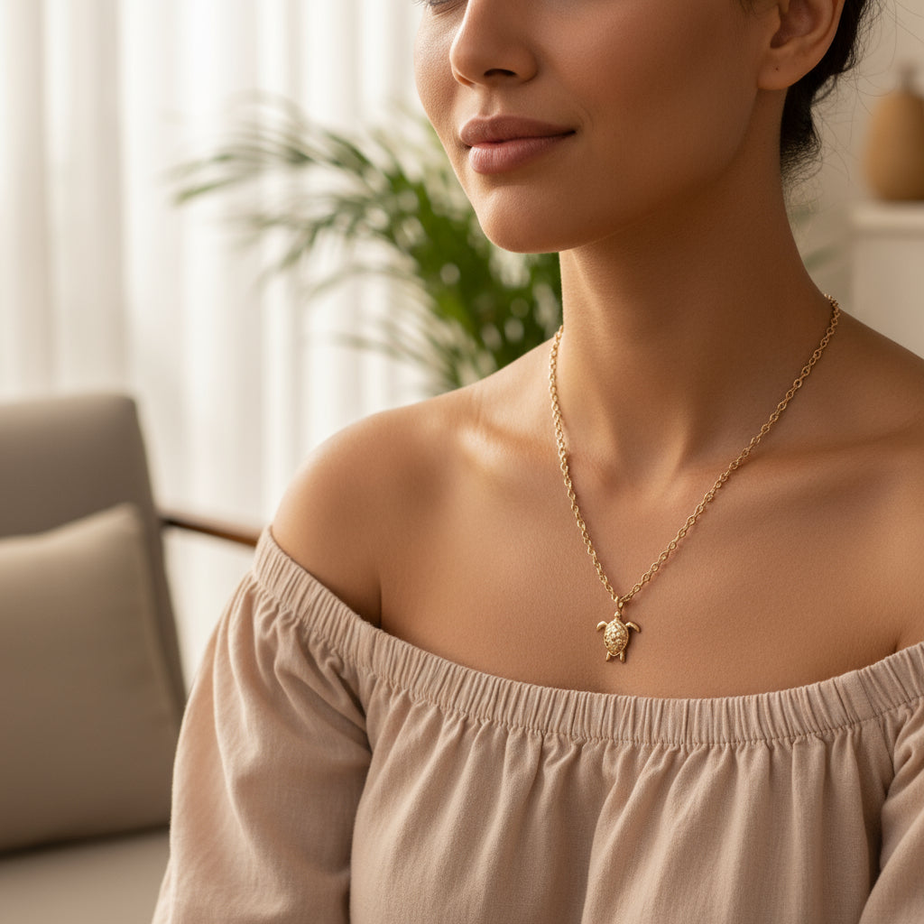 CHARMED MINI necklace sea turtle pendant
