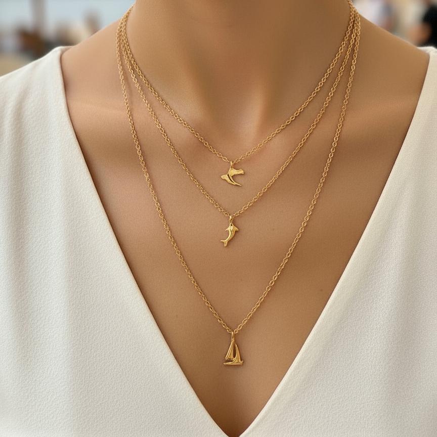 CHARMED MINI pendant layered necklace