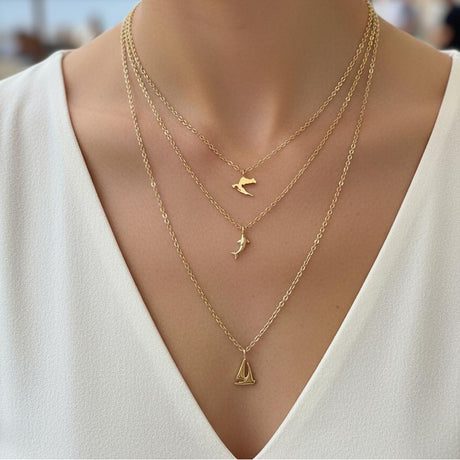 CHARMED MINI pendant layered necklace