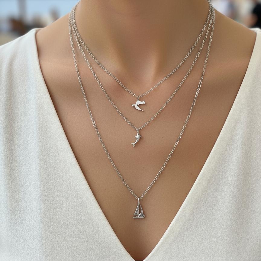 CHARMED MINI pendant layered necklace