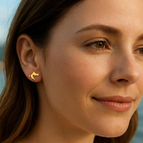 CHARMED MINI stud earrings Croatia map