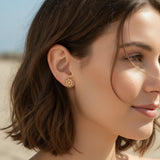 CHARMED MINI stud earrings boat wheel