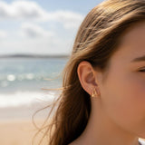 CHARMED MINI stud earrings sailing boat