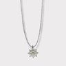 CHARMED steel necklace with boat wheel pendant