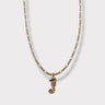 CHARMED steel necklace with sea horse pendant