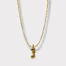 CHARMED steel necklace with sea horse pendant