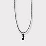 CHARMED steel necklace with sea horse pendant