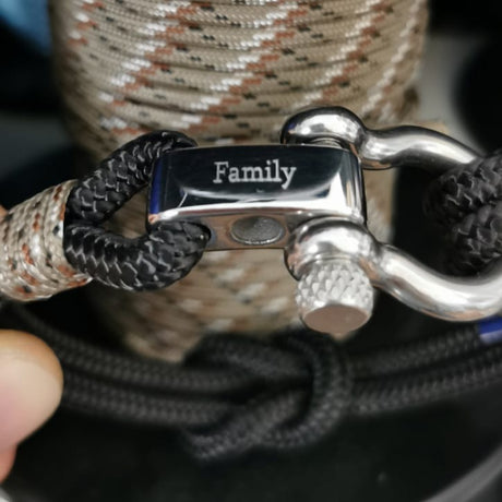 CORSAIR 5mm Nautical Clasp Bracelet Black Camo