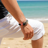 CORSAIR 5mm Nautical Clasp Bracelet Black Croatian Mix