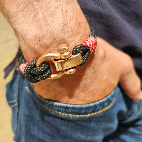 CORSAIR 5mm Nautical Clasp Bracelet Black Croatian Mix