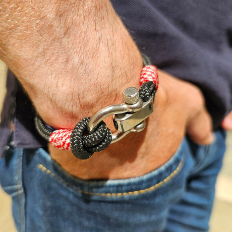 CORSAIR 5mm Nautical Clasp Bracelet Black Croatian Mix