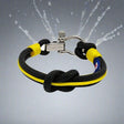 CORSAIR 5mm Nautical Clasp Bracelet Black Yellow