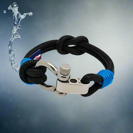 CORSAIR Big Shackle Bracelet Black Blue