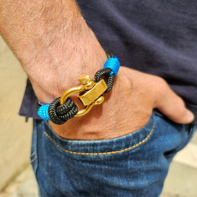 CORSAIR Big Shackle Bracelet Black Blue