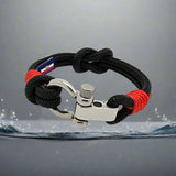 CORSAIR Big Shackle Bracelet Black Red