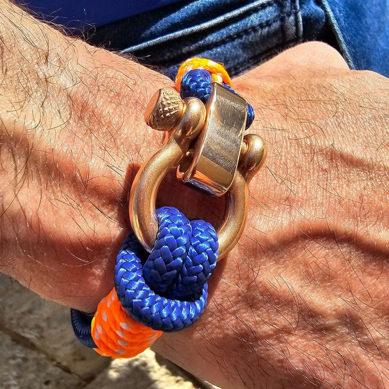 CORSAIR Big Shackle Bracelet Blue Orange