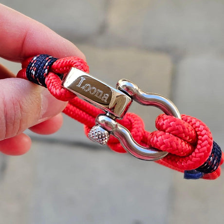 CORSAIR Big Shackle Bracelet Red Blue