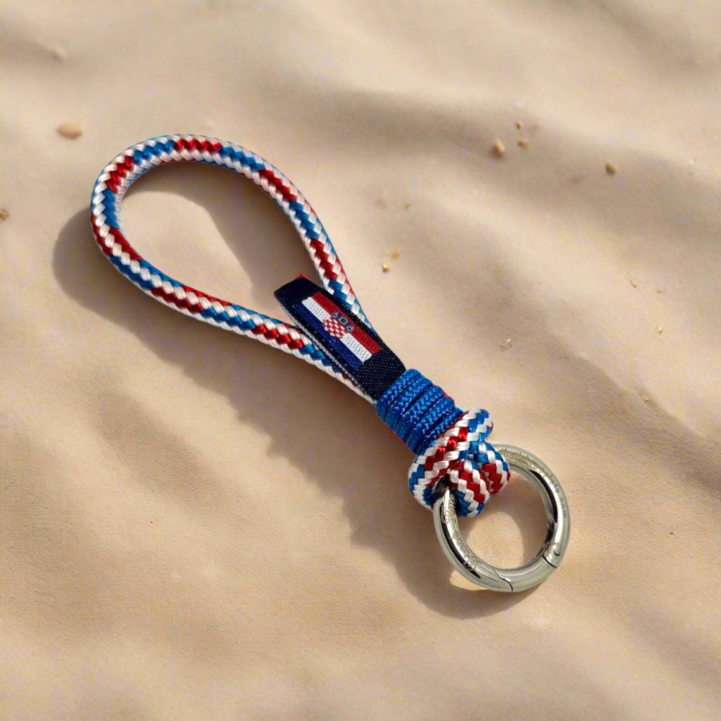 HARBOUR MINI Croatian blue mix rope key-ring