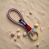 HARBOUR MINI Croatian red mix rope key-ring