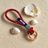 HARBOUR MINI dark red mix rope key-ring