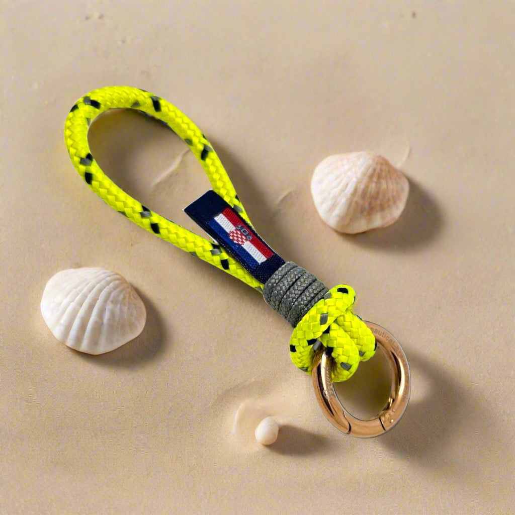 HARBOUR MINI yellow mix rope key-ring