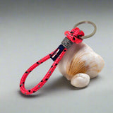 HARBOUR nautical rope keyring pink mix