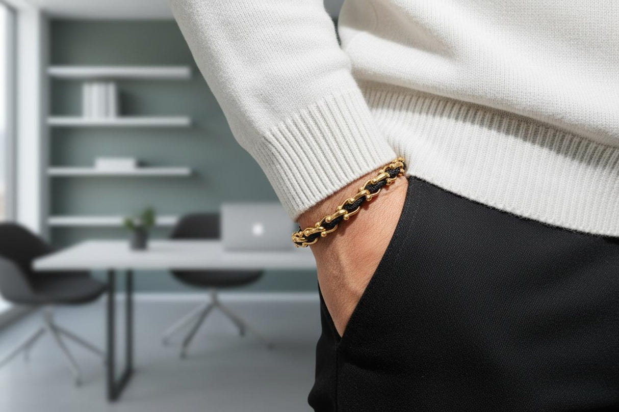 OCEAN MAXI Designer Bracelet / Necklace Black