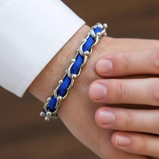 OCEAN MAXI Designer Bracelet / Necklace Electric Blue