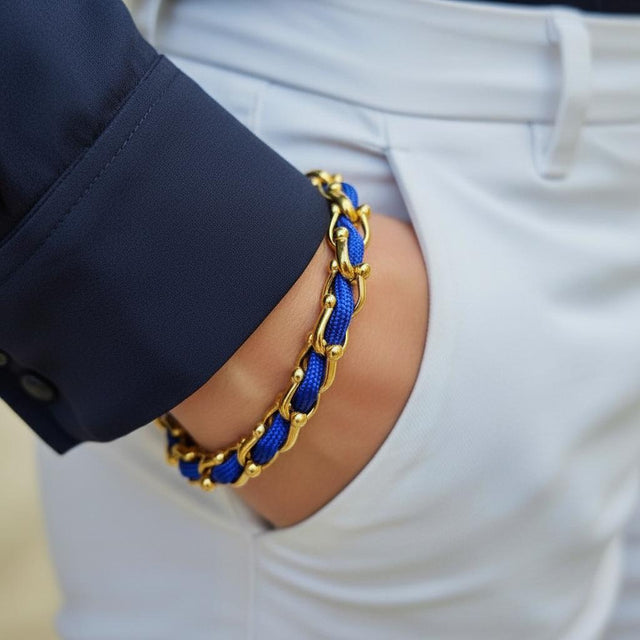 OCEAN MAXI Designer Bracelet / Necklace Electric Blue