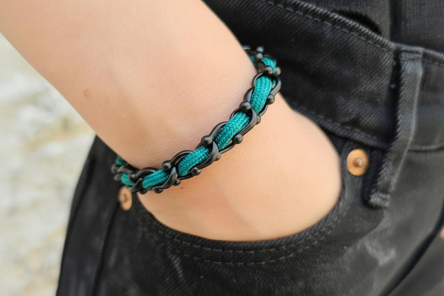OCEAN MAXI Designer Bracelet / Necklace Emerald Green