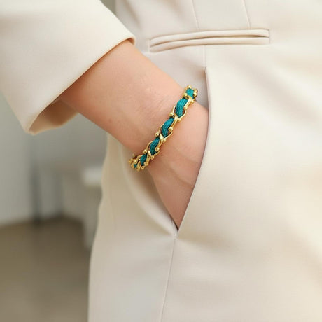 OCEAN MAXI Designer Bracelet / Necklace Emerald Green