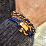 OCEAN MAXI Designer Bracelet / Necklace Navy Blue