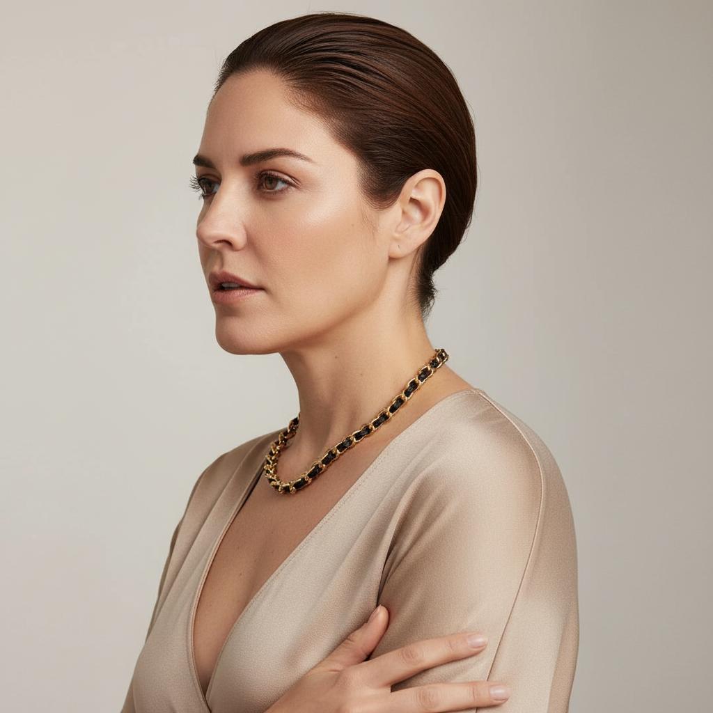 OCEAN MAXI Designer Bracelet / Necklace Navy Blue