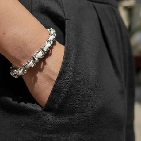 OCEAN MAXI Designer Armband / Halskette Off White