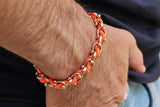 OCEAN MAXI Designer Bracelet / Necklace Orange