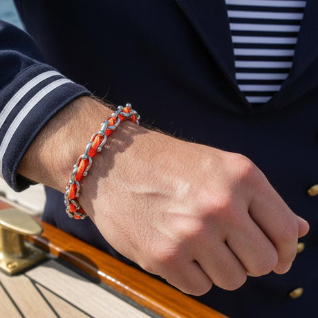 OCEAN MAXI Designer Armband / Halskette Orange