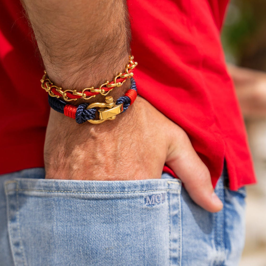 OCEAN MAXI Designer Bracelet / Necklace Red