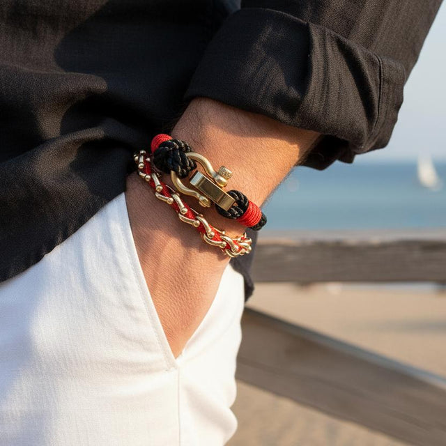 OCEAN MAXI Designer Bracelet / Necklace Red