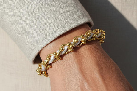 OCEAN MAXI Designer Armband / Halskette Weiß