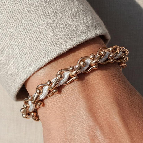 OCEAN MAXI Designer Armband / Halskette Weiß