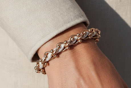 OCEAN MAXI Designer Armband / Halskette Weiß