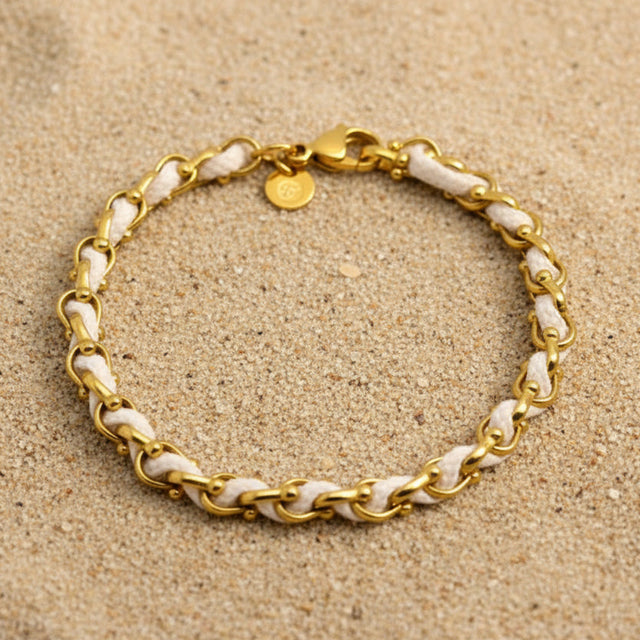 OCEAN MINI Designer Bracelet / Necklace Cream